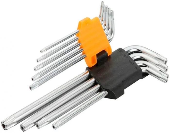 Ключі шестигранні Tolsen, набір 9шт, TORX10-50, CrV