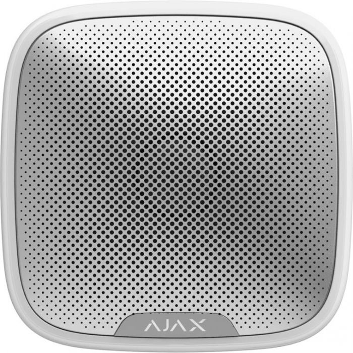 Бездротова вулична сирена Ajax StreetSiren, 113 дБ, jeweller, бездротова, білий