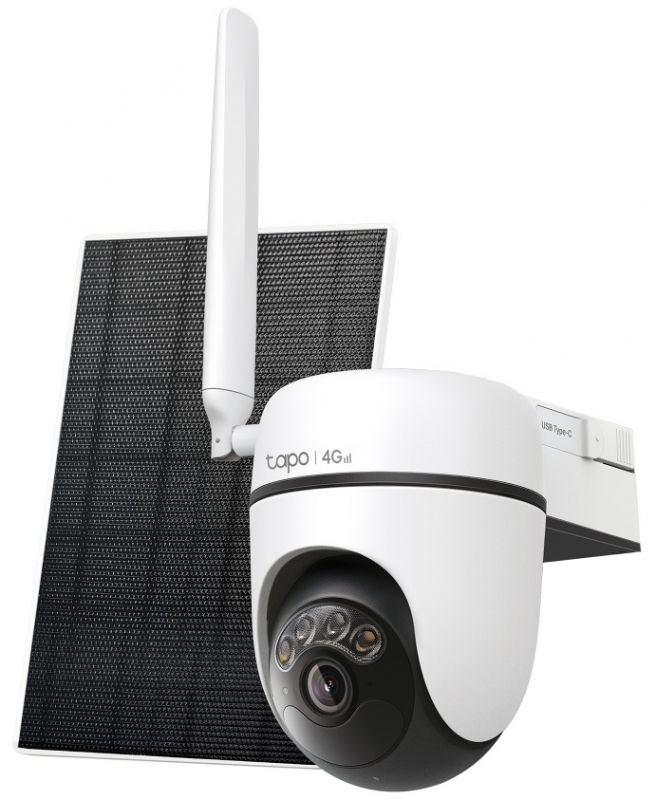 Комплект камери спостереження 4G LTE з функцією панорамування/нахилу з живленням від сонячної панелі TP-LINK TAPO C615G KIT 2K QHD