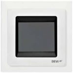 Терморегулятор Devi Devireg Touch 5...45 °C для теплої підлоги сенсорний вбудований дротовий датчик 16A 230В білий