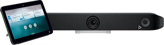 Відеотермінал Poly Studio X52 з контролером TC10, 4K, Poly Video OS, сертифікати Microsoft Teams, Zoom Rooms, білий