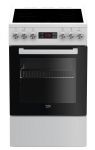 Плита Beko електрична склокерамічна, 60л, 50x60см, дисплей, конвекція, білий