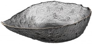Салатник ARDESTO Leaf, 21.5см, скло, сірий