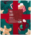 Плед ARDESTO Christmas Flannel 160х200см, 100% поліестер, різдвяні смаколики