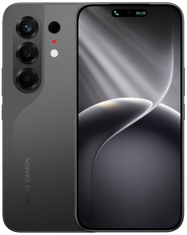 Смартфон TECNO Camon 50 (CN5) 6.78" 12/256ГБ, 2SIM, 6500мА•год, Moonshadow Black