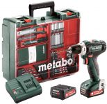 Шурупокрут-дриль акумуляторний Metabo PowerMaxx SB 12 Set 12В 2x2А·год 17·40Нм 0-360·0-1400об/хв 1.1кг