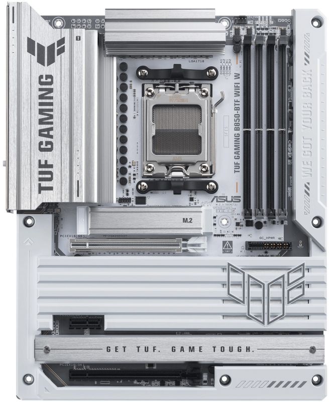 Материнcька плата ASUS TUF GAMING B850-BTF WIFI W sAM5 B850 4xDDR5 M.2 HDMI DP WiFi BT ATX BTF