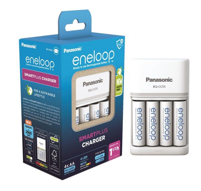 Зарядний пристрій Smart-Quick Charger+Eneloop 4AA 2000 mAh NI-MH