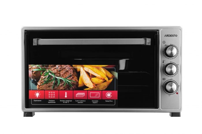 Електропіч ARDESTO 1700Вт, 48л, таймер, підсвічув., сірий